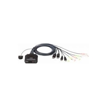 ATEN CS22DP - KVM / audio / USB switch - 2 ports
