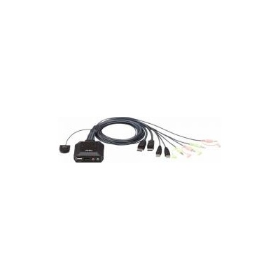 ATEN CS22DP - KVM / audio / USB switch - 2 ports