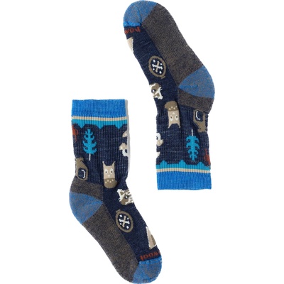 Smartwool Kids' Hike Light Cushion Critter Cache C tmavomodrá