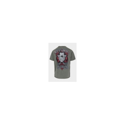 PitBull West Coast triko Ace Of Spades 190 Denim Washed zelené
