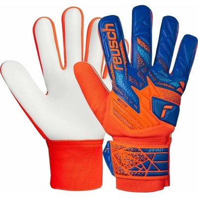 Reusch Brankářské rukavice Attrakt Starter Solid Junior oranžovo-modré 5572514 2290 7.5