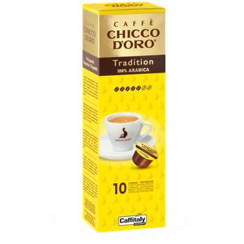 Chicco d'Oro Chicco D'ORO Tradition 100% арабика на капсули за Tchibo Cafissimo и Caffitaly 10 бр
