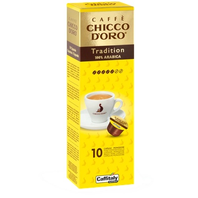 Chicco d'Oro Chicco D'ORO Tradition 100% арабика на капсули за Tchibo Cafissimo и Caffitaly 10 бр