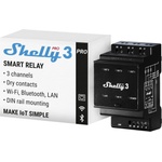 Shelly Pro 3 - WLAN & LAN Smart Relay Switch, Single & Three Phase, 3 Channel, 16A, Potential Free Contacts, Garage Door & Lighting, DIN Rail, Home Automation, No Hub Required - 3800235268094