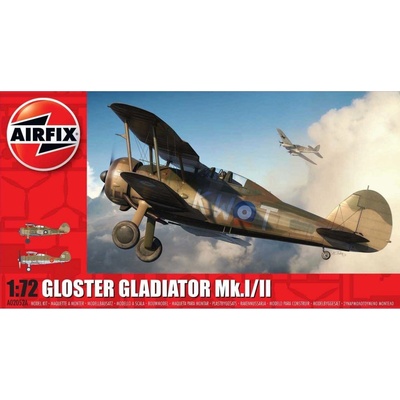 Airfix Stavebice Letadla Gloster Gladiator Mk.I Mk.II 1:72