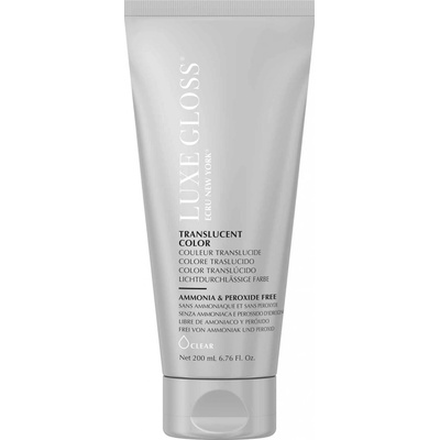Ecru New York Luxe Gloss transluscentní barva na vlasy Clear 200 ml