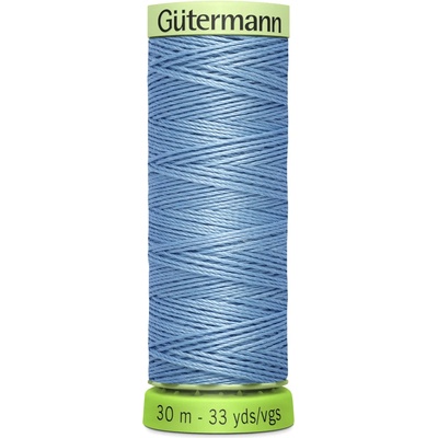 rPET recyklovaná jeans/knoflíková/štepovací nit Gütermann 30 m Barva: 143
