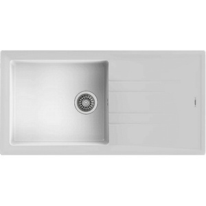 Teka Гранитна мивка, обръщаема, за шкаф 60 см Stone 60 L-TG БЯЛА (М.1020.БЯ) - xmall Мивка за вграждане