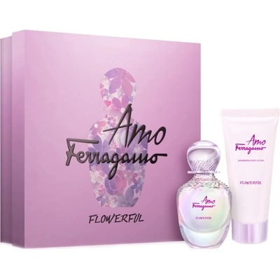 Salvatore Ferragamo Amo Ferragamo Flowerful подаръчен комплект с тоалетна вода 50мл и лосион за тяло 100мл за жени 1 бр