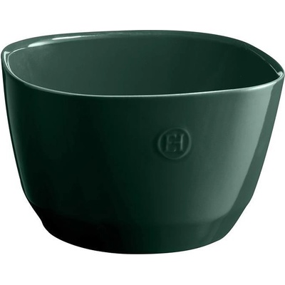 Emile henry (Франция) Квадратна керамична купа за салата EMILE HENRY Salad Bowl M - 22 х 22 см - цвят зелен кедър (EH 6594-07)