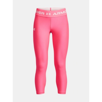 Under Armour Ankle Crop Dívčí legíny Růžová Bílá