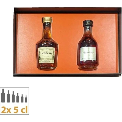 Hennessy Sada 2x miniatura 40% 2 x 0,05 l (dárkový set)