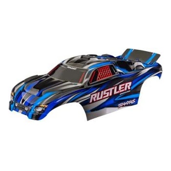 Traxxas Каросерия Traxxas Rustler синя (без щифтове)