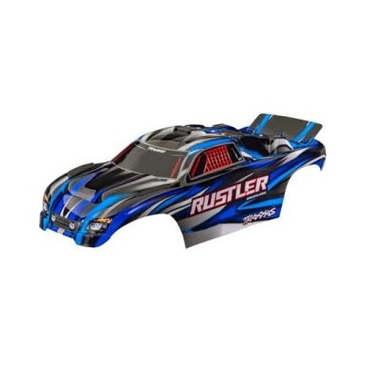 Traxxas Каросерия Traxxas Rustler синя (без щифтове)