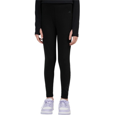 4F Detské legíny Tights Cas F313 Deep Black čierna