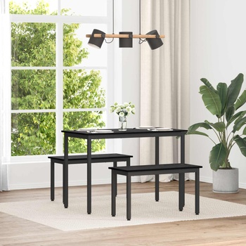 vidaXL Пейка Черния дъб 80 x 35 x 45 cm Инженерно дърво (892590)