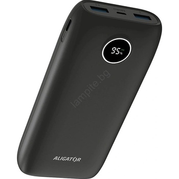 ALIGATOR PBPD20BK - Power Bank с LCD дисплей PD 20000 mAh/20W/3, 7V черен (PH0037)