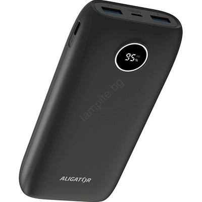 ALIGATOR PBPD20BK - Power Bank с LCD дисплей PD 20000 mAh/20W/3, 7V черен (PH0037)