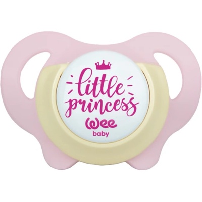 Wee Baby Залъгалка Wee Baby - Розова, 6-18 м, жълто и розово (173)