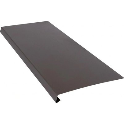 PorTec Odkvapový plech 12 cm 1 m pozink RAL 8019 Orieškovo hnedá matná