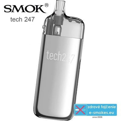Smoktech Tech247 Pod 1800 mAh Silver 1 ks