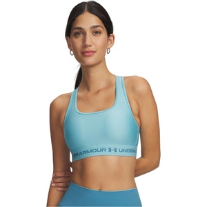Under Armour Women's Crossback Medium Impact Sports Bra - Blue Haze