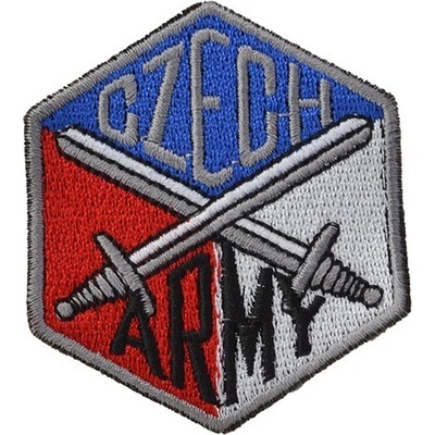 NAVYS Nášivka CZECH ARMY s překříženými meči - BAREVNÁ