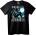 NOONEBRAND Тениска Фитнес Гримът Косач - M, Black