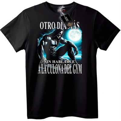 NOONEBRAND Тениска Фитнес Гримът Косач - M, Black
