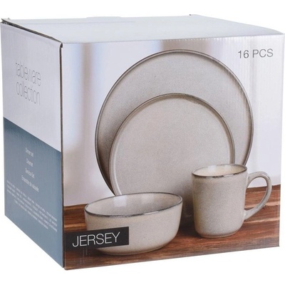 EXCELLENT Jedálenská súprava JERSEY béžová 16 ks