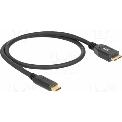 Delock 83676 USB B micro vidlice USB C vidlice 0,5m černý