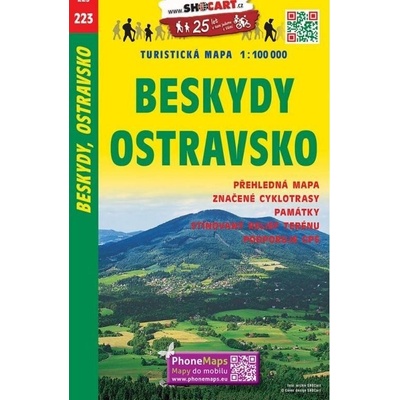 Turistická mapa 223 Beskydy-Ostravsko 1:100 000 – Zboží Mobilmania