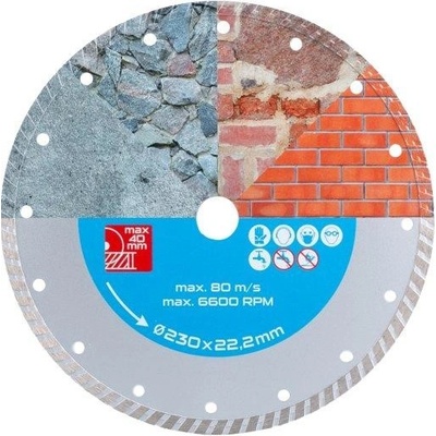 Kinekus Kotuc diamantový o230x22mm, beton, TURBO KIN40321190
