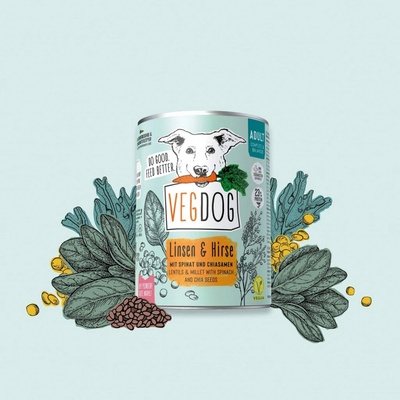Vegdog Adult Linsen & Hirse 6 x 400 g