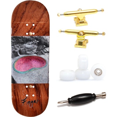 Finga Fingerboards Complete 33mm Beginner Design Spot Bubinga