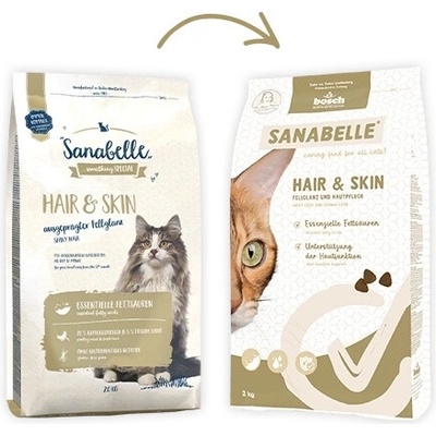 SANABELLE Hair Skin pro kočky podporující kondici srsti a kůže 8 kg