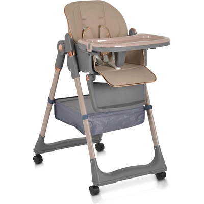 Moni Детски стол за хранене с подарък Lindo бежов (111587)