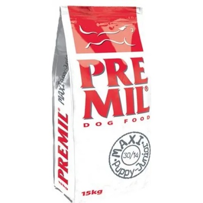 Premium Maxi Puppy - Junior 30/14 - пълноценна храна за подрастващи кучета от средни и големи породи, с пилешко, свинско и говеждо месо, 15 кг - Сърбия