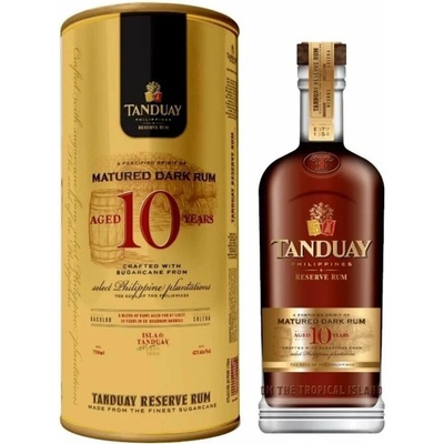 Tanduay Matured Dark Rum 10y 40% 0,7 l (tuba)