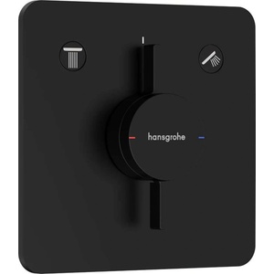 Hansgrohe DuoTurn Q - Смесител за вграждане, за 2 консуматора, матово черно 75414670 (75414670)