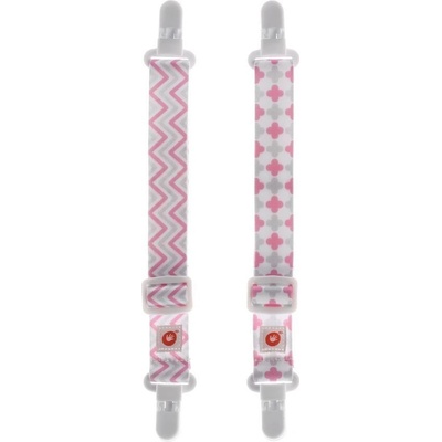 Kikko látkové klipy ružová 2 ks