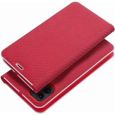 Luna Book Carbon iPhone 16 Plus - červené