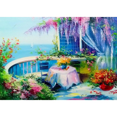 Enjoy - Puzzle Flowering Balcony - 1 000 piese