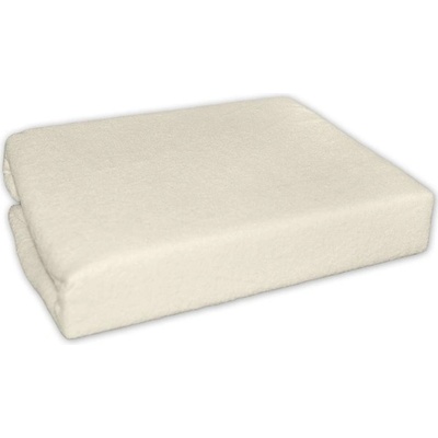 Baby Nellys Nepremokavé froté prestieradlo ecru 75x35