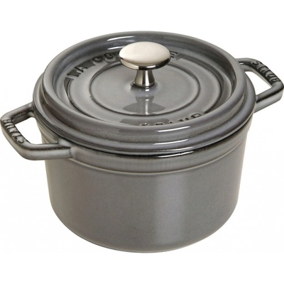 Staub Cocotte hrnec kulatý 14 cm 0,8 l šedý