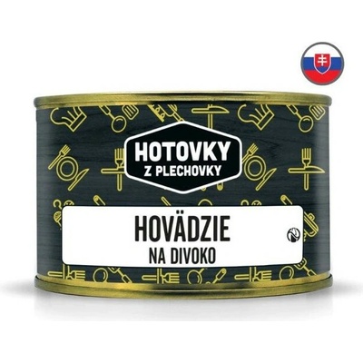 Hotovky z plechovky Hovädzie na divoko 400 g