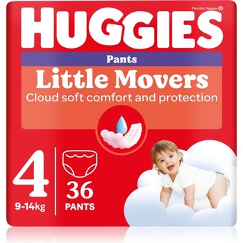 Huggies Little Movers Pants еднократни пелени гащички 9-14 kg 36 бр