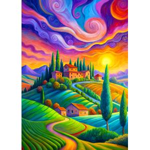 Enjoy - Puzzle Tuscan Light - 1 000 piese