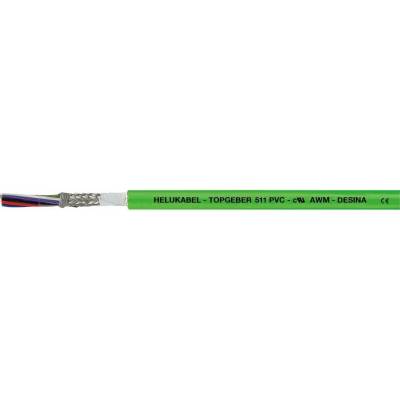 Helu TOPGEBER 511 707390 vedenie čidiel 6 x 0.14 mm² + 4 x 0.14 mm² 50 m zelená