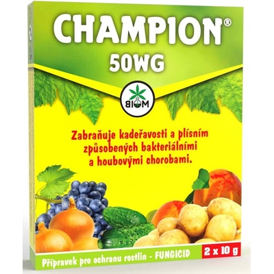 Biom Champion 50 WG fungicidní a baktericidní přípravek na ochranu rostlin 3 x 20 g